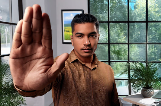 image of man listening to real estate objection handling scripts for agents